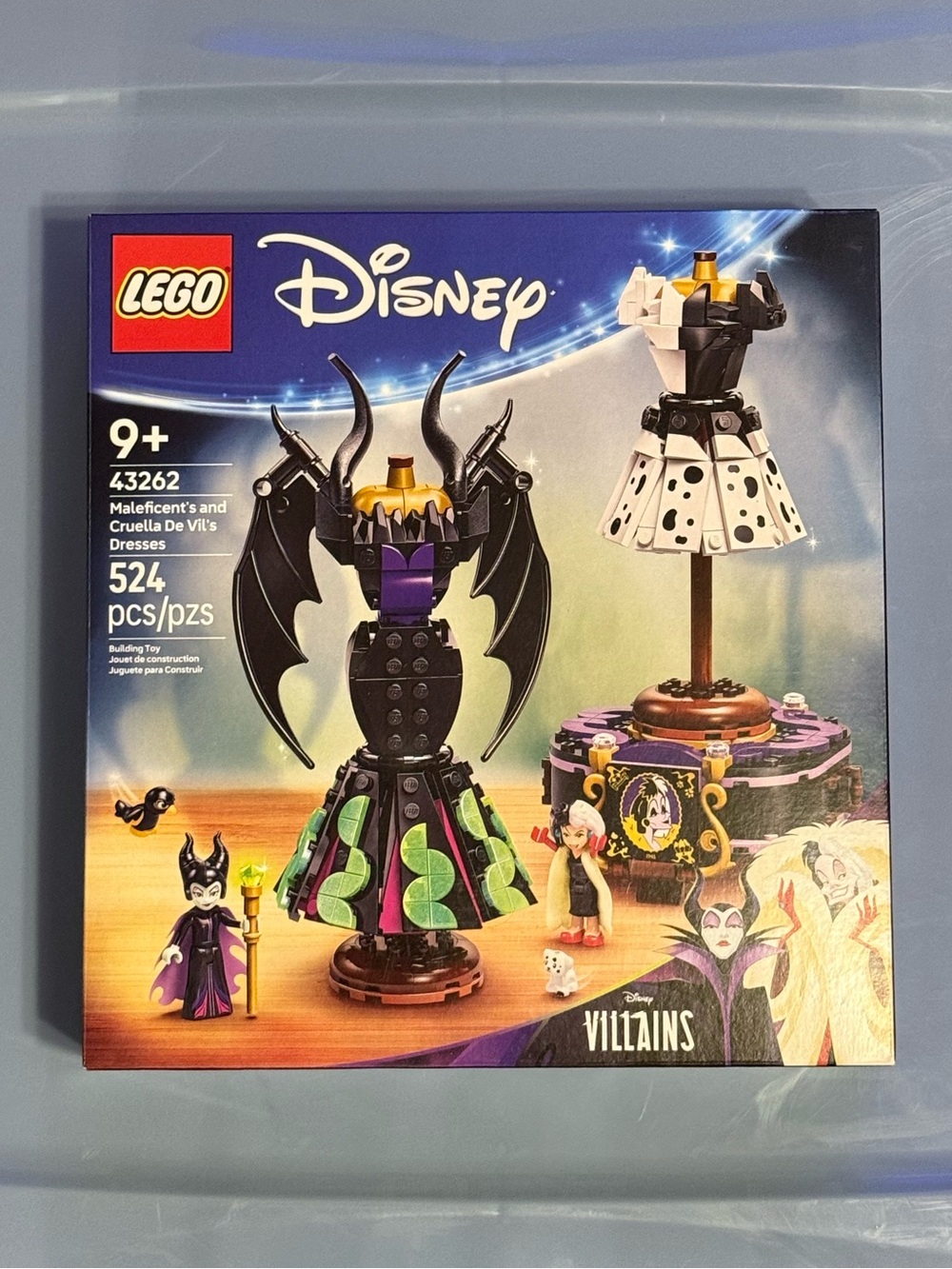NWT LEGO Disney Villains Maleficent & Cruella De Vil’s Dresses 43262 NEW